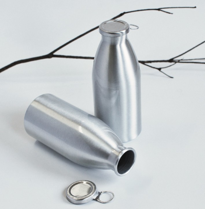 Printing Beer Aluminium Bottle , 400ml 750ml Small Aluminium Bottle