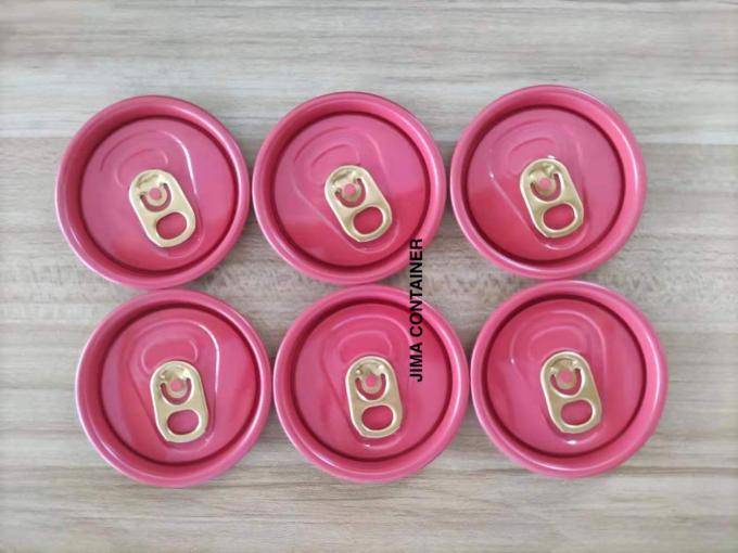200 Sot Aluminum Drink Can Lids , SGS Dia50mm Soda Can Caps
