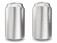 Sleek 250ml Blank Aluminum Soda Cans Soft Drinking With Customized Shape