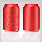 Red 473ml Empty Aluminum Cans For Drinks Jima Diameter Neck 52mm