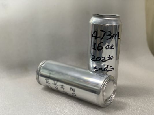 Shrink Film 6.1Bar 0.5L Aluminum Beverage Cans Cold Filling For Juice Custom